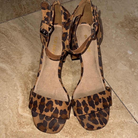 Old Navy Shoes - Leopard Print Women's Heels